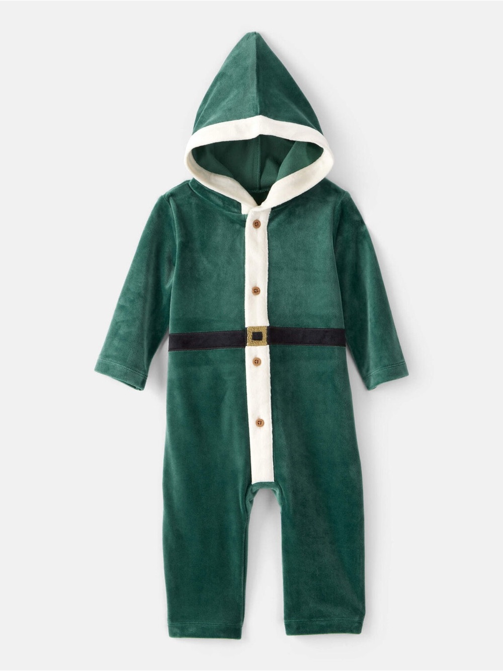 Carter’s Baby Elf Hooded Jumpsuit in Green Size 18 Months